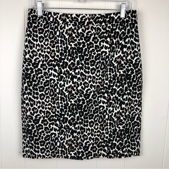 J. Crew Womens The Pencil Skirt in Leopard Size 4 - Picture 1 of 10